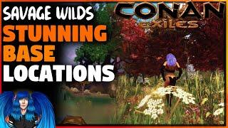 MY TOP 10 BASE LOCATIONS- Savage Wilds Mod | Conan Exiles |