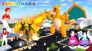 Naga Api Menyerang Kota  | Rumah Yuta Kebakaran | Yuta Mio Panik Kumpul Pokeball Pokemon Charizard