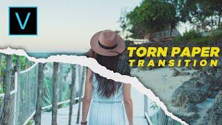 How to Create Torn Paper Transition/Effect | Sony Vegas Pro Tutorial