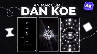 Cómo ANIMAR al ESTILO de DAN KOE | Tutorial After Effects