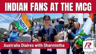 Indian fans in full colour at the India practice session at the MCG ahead of the Boxing Day test.