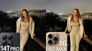 Xiaomi 14T Pro VS iPhone 16 Pro Max Camera Test Comparison