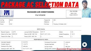 PACKAGE AC SELECTION TECHNICAL DATA SHEET II How to read package ac selection technical data sheet I