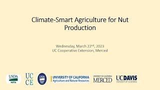 An Introduction to the 2023 USDA/NIFA Climate-Smart Nut Production Workshop with Tapan Pathak, Ph.D.