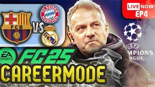 FC25 | vs Real Madrid and Bayern in the Champions league! Barca Career Mode Episode 3 (Live) 