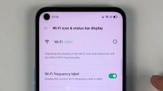 How to enable/disable 2.4Ghz and 5Ghz wifi band frequency label on OPPO A53 Android 10