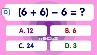 Quiz Time | Maths Quiz for Kids | Mixed Operations Quiz for Kids | Learn Mathematics |
