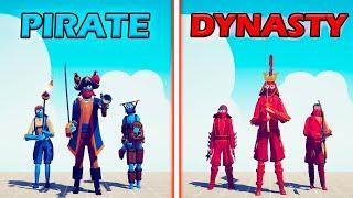 DYNASTY TEAM vs PIRATE TEAM - Totally Accurate Battle Simulator | TABS