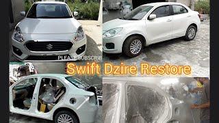 maruti Suzuki Swift dzire full Restore modified car denting and painting full please subscribe 