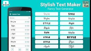 Stylish Font maker app in android studio, Stylish Font Generator,  With Source Code