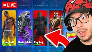 LIVE! - MECHAGODZILLA and KONG EARLY! FNCS TOURNAMENT! (Fortnite)