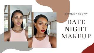 Date Night Makeup | Bronzey Glowy Skin | Jasmine Tookes