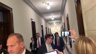 RAW: JD Vance skips questions on Elon Musk opposing Continuing Resolution