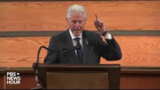 WATCH: Former President Bill Clinton's full tribute during John Lewis funeral