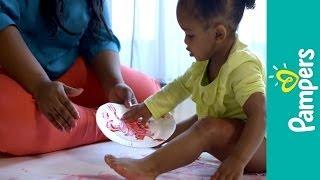 Fun Toddler Games: Finger Painting