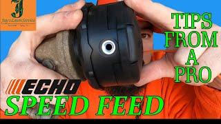 ECHO SPEED FEED 400 REVIEW, TIPS, AND INSTALLATION. UNIVERSAL HEAD INSTALLED ON STIHL.