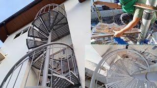 How to make a spiral stairs