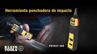 Ponchadora que termina y corta cables CAT3, CAT5e y CAT6/6A en un solo paso Mod. VDV427-300