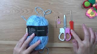 Knitting instructions: prepare knitting tools and supplies