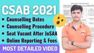 CSAB Counseling 2021 Registration dates | CSAB Counselling 2021 Process & Counselling Schedule 