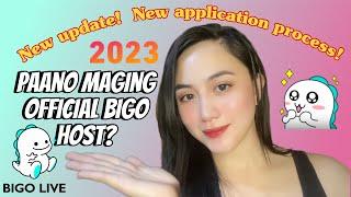 PAANO MAGING OFFICIAL BIGO HOST? | Bigo New update 2023! Easy to apply! | Bigo live app