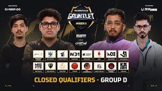 TEC GAUNTLET SEASON 2 - BGMI | CLOSED QUALIFIERS- GROUP D | ft. @GodLikeEsportss @officialscoutop