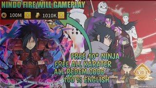 baru rilis !! nindo fire will gameplay & gift code