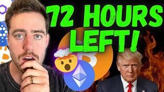 YOU HAVE 72 HOURS! TRUMP WILL PUSH BITCOIN TO VALHALLA!