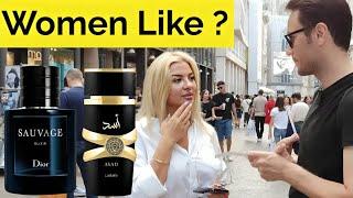 Women reactions Dior sauvage elixir  Vs Lattafa Asad, Fragrance street reactions