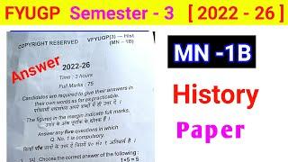 Semester 3 mn 1b history question paper answer p vbu sem 3 minor history paper MCQ question bc centr