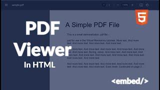 How to Embed PDF in HTML | Easy PDF Embedding Tutorial