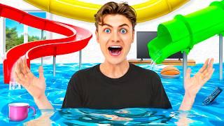 I BUILT A WATERPARK IN MY HOUSE!!