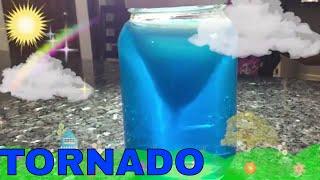 Make tornado at home - Preschool activity.