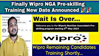 WIPRO CONFIRMED NGA PRE-SKILLING TRAINING NEWS | SURVEY MAIL | CONNECT SESSION | ONBOARDING UPDATE