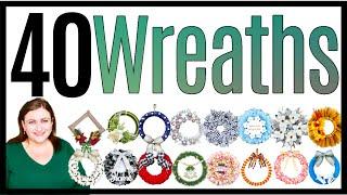 40 DIY DOLLAR TREE WREATHS on a budget