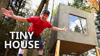 Building 'The Forest Cube' | Tiny 64 sq ft. House on Stilts