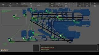KMIA ASDE-X Collision Graphics Test (Time-lapse)