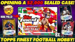 *OPENING A $2,000 CASE OF FOOTBALL CARDS! 2024 TOPPS FINEST FOOTBALL HOBBY BOX!