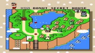 Gameplay Super Mario World - Donut Secret House BOSS and Exit Secret