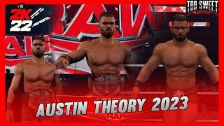 WWE 2K22 Austin Theory 2023 Entrance, Signatures, Finishers, & Victory Motion | Too Sweet Gameplays