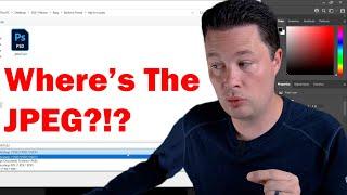 Where Did The SAVE AS JPEG OPTIONS Go In PHOTOSHOP & HOW TO FIX IT