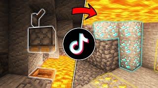 ICH teste 9 VIRALE MINECRAFT TIKTOKS (X-RAY GLITCH)