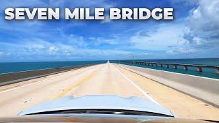Driving Seven Mile Bridge in the Florida Keys