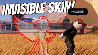 TROLLING with INVISIBLE SKIN as COP in Roblox Jailbreak