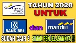 TERBARU ! PKH 2020 UNTUK BANK BRI DAN MANDIRI CAIR II SIMAK PENJELASANNYA 