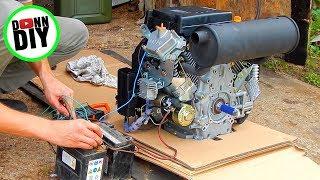 V-Twin 20 HP Rotek Engine Startup - Tracked Amphibious Vehicle Build Ep. 1