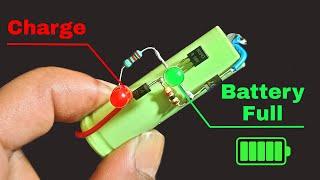 Use A BC547 Transistor And Make A 3.7V Automatic Battery Charger Circuit | 3.7v Battery Charger