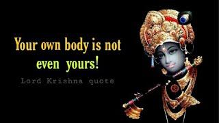 You came here empty handed || A Famous Quote by Lord Krishna in Bhagavad Gita ||