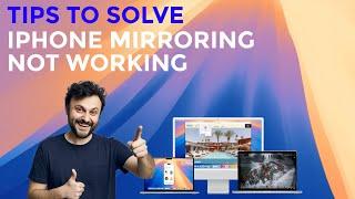 macOS Sequoia iPhone Mirroring Not Working - How to Fix