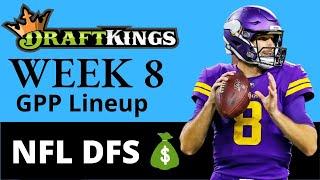 NFL DraftKings Week 8 GPP Lineup 2022 & NFL DFS Strategy